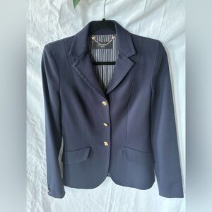 Max Mara Weekend Navy Blue Women's Blazer with Gold Buttons